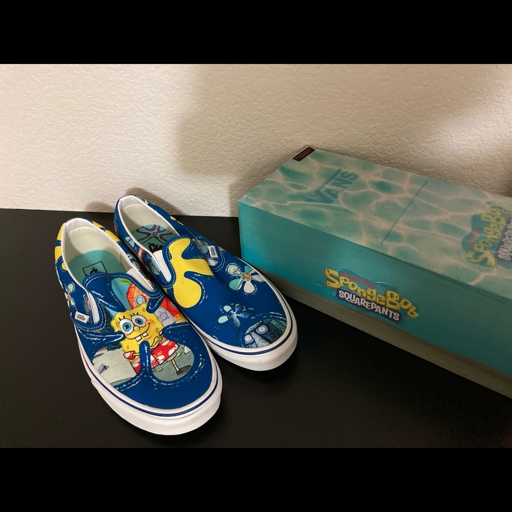 New Host Pick New Mens SpongeBob Vans Collaboration Size 10 11.5 Sneakers Shoes - Picture 3 of 16